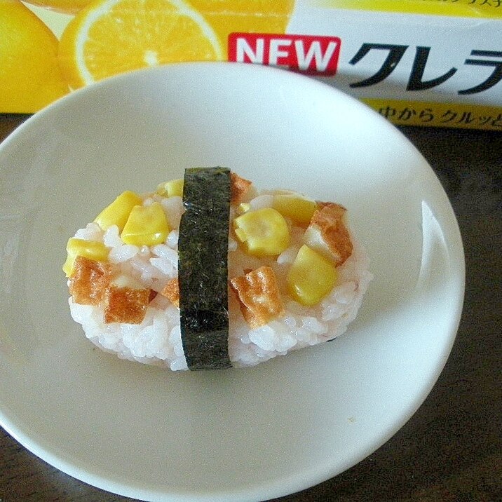 ☆ちくわとコーンのすし飯おにぎり☆